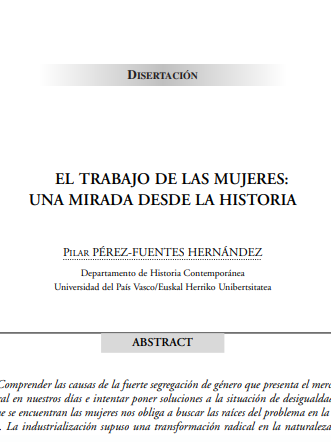 El trabajo de las mujeres una mirada desde la Historia